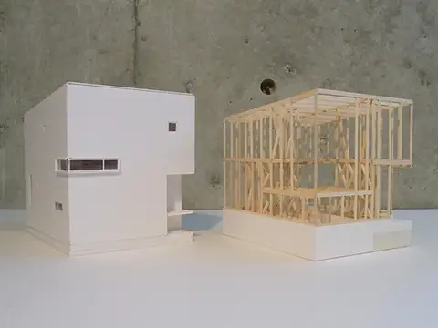 和歌山の家　軸組模型