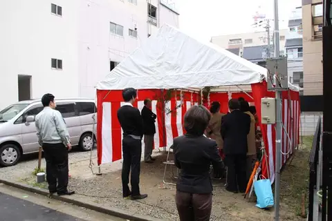 阿倍野の家地鎮祭