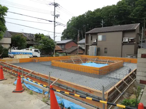 豊岡の家　基礎配筋検査終了
