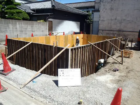 和歌山の家　基礎工事