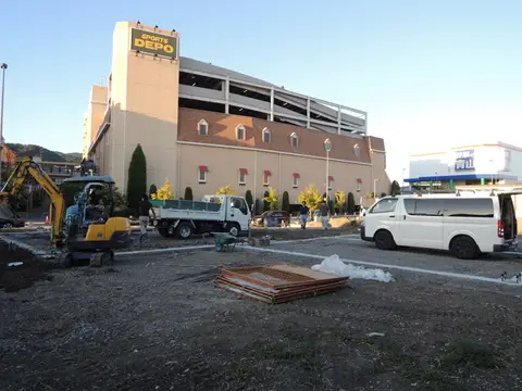 箕面のショールーム基礎工事