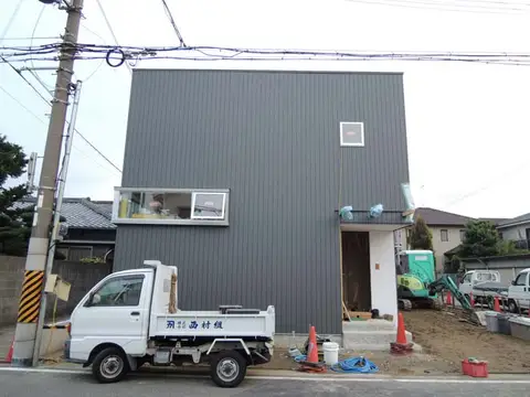 和歌山の家/足場が取れました。