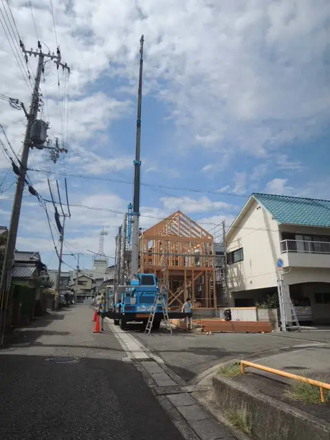 イエガタノイエ上棟式＆餅撒き