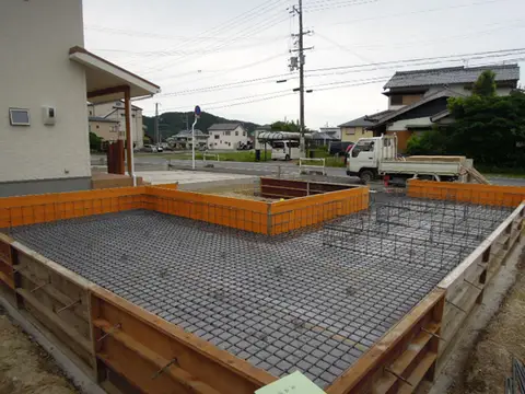 朝来のコートハウス -基礎配筋チェック-