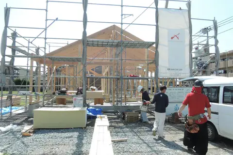 (株)リビング建築工房社屋新築工事-上棟式-
