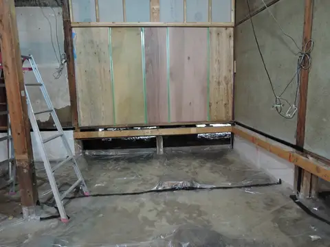 門真市寺院改修工事  -土間コン打設・柱入替-