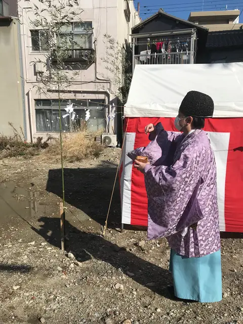 今里のガレージオフィス　-地鎮祭-