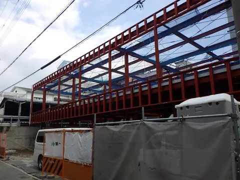 今里のガレージオフィス　-看板検討＆仕込配線-