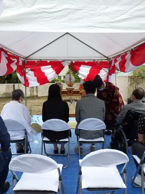 宝塚のライトコートハウス　地鎮祭