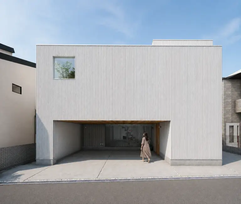 豊中のコートハウスの中庭・建築外観または内観
